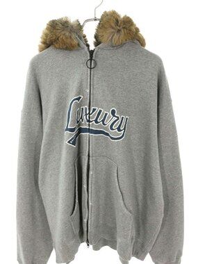 Balenciaga Zip Up Fur Hoodie